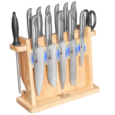 SYOKAMI Modern Japanese Knife Block Set-14 Pieces