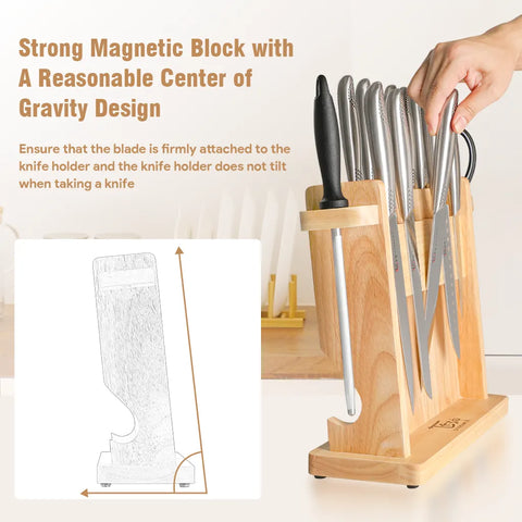 SYOKAMI Modern Japanese Knife Block Set-14 Pieces