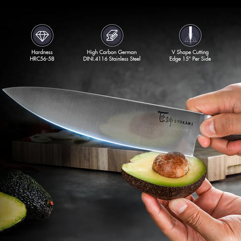 SYOKAMI Vintage Japanese 8 Inch Chef Knife