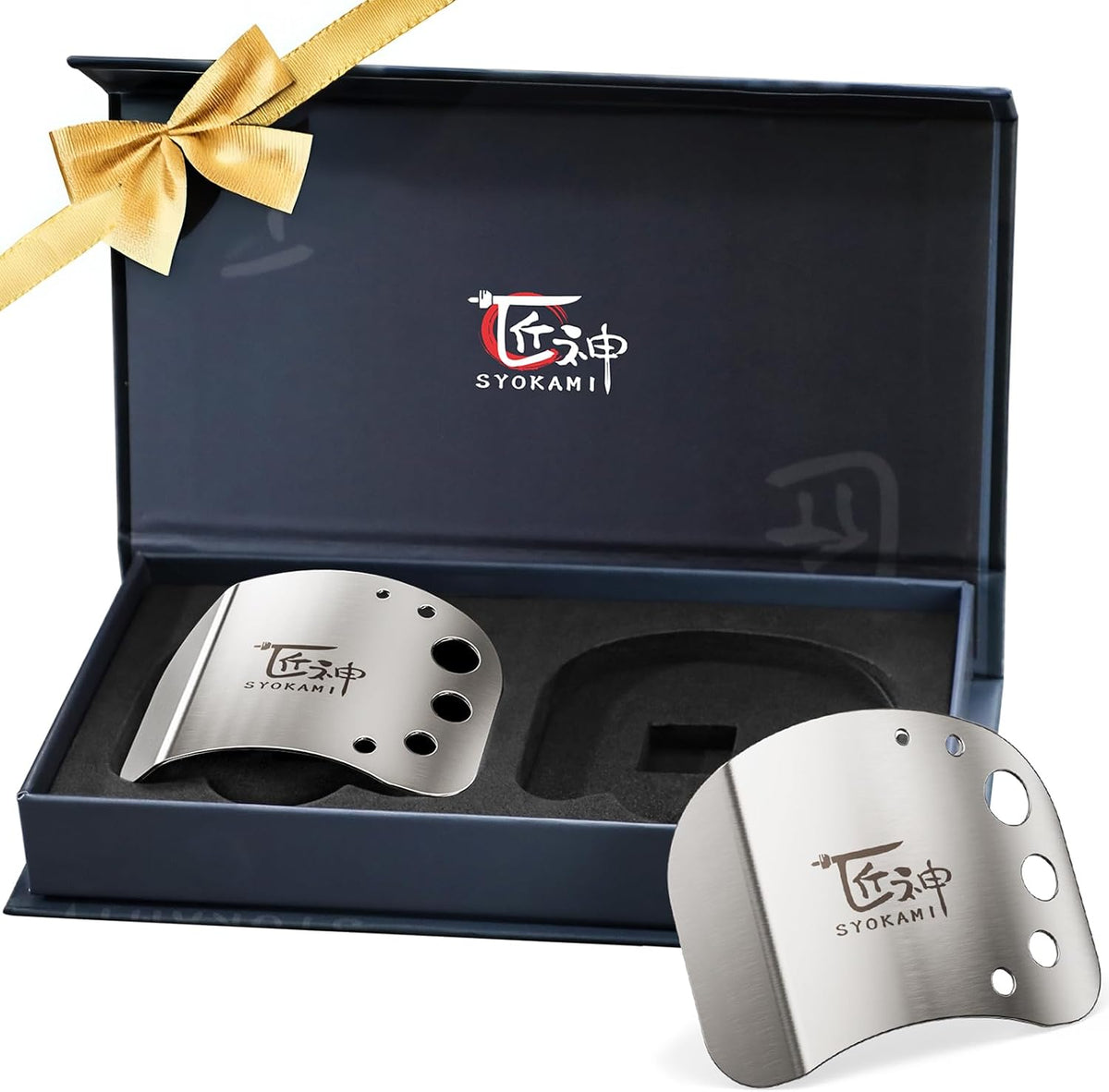 Stainless Steel Finger Guards, 2-Pack — Silver / two-piece set