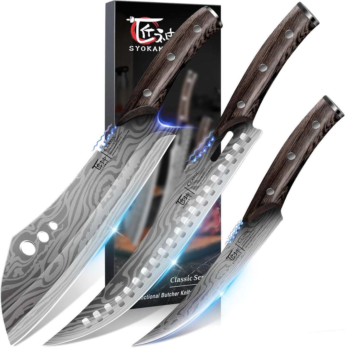 3-piece Butcher Knife Set
