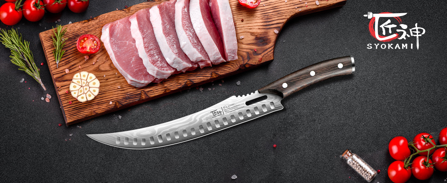 SYOKAMI 10.5-inch Butcher Breaking Knife: product overview