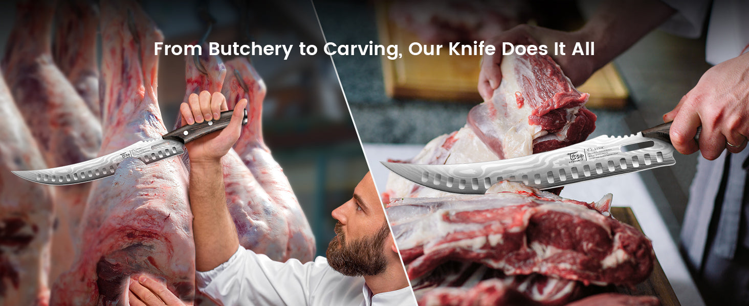 SYOKAMI 10.5-inch Butcher Breaking Knife: Prepare for the grill.