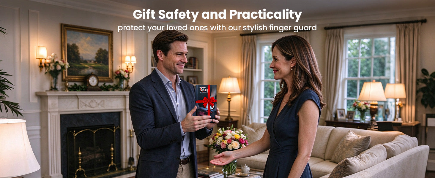SYOKAMI Stainless Steel Finger Guards, 2-Pack: A practical two-piece gift.