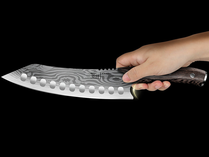 SYOKAMI 8.2-inch Kiritsuke Chef Knife: A defined place for your grip.