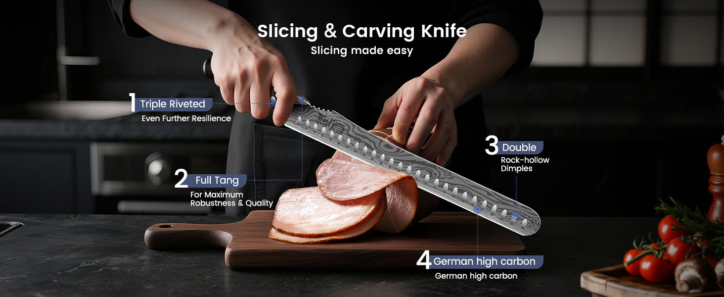 SYOKAMI 2-piece Brisket Slicing & Boning Knife Set: Carve rested boneless meat.