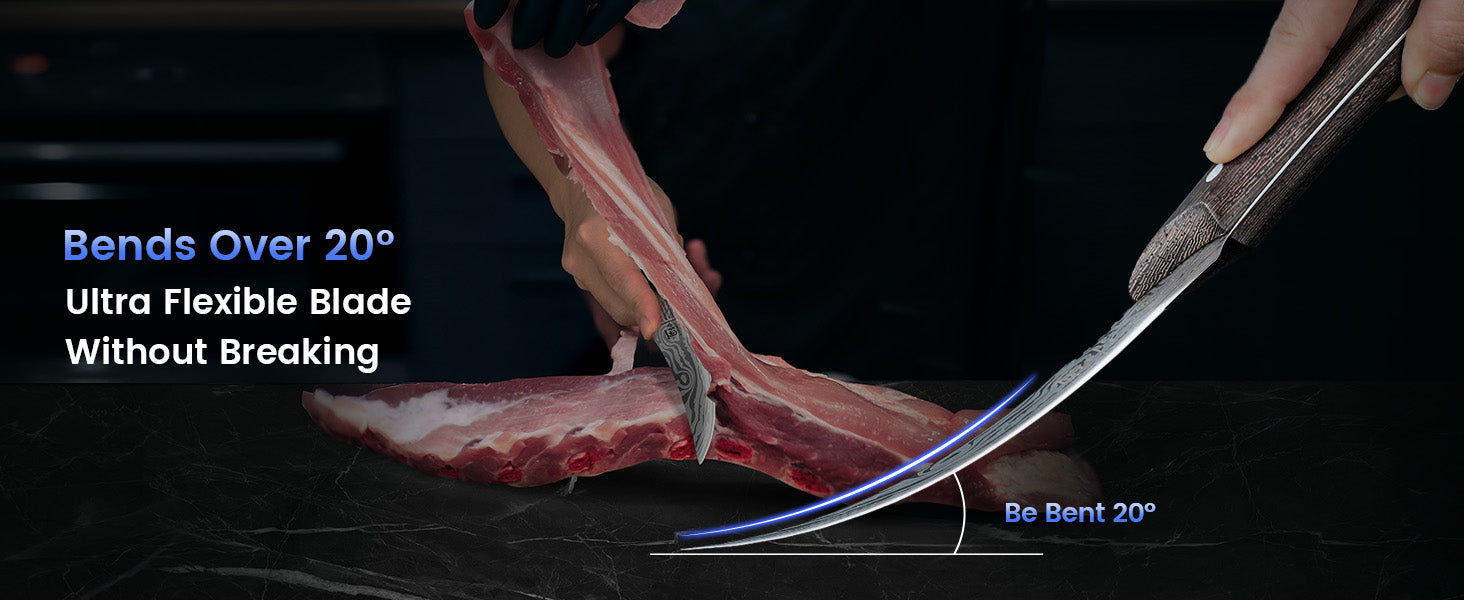 SYOKAMI 2-piece Brisket Slicing & Boning Knife Set: Follow the cut while trimming.