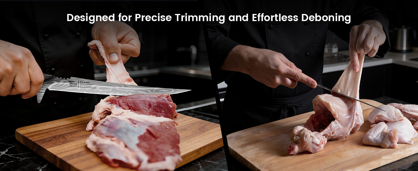 SYOKAMI Classic Fillet Knife: Trim suitable meat and poultry.