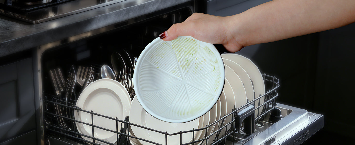 SYOKAMI 4-Piece Ceramic Prep Bowls with Lids & Pestle: Clean the bowl after serving.