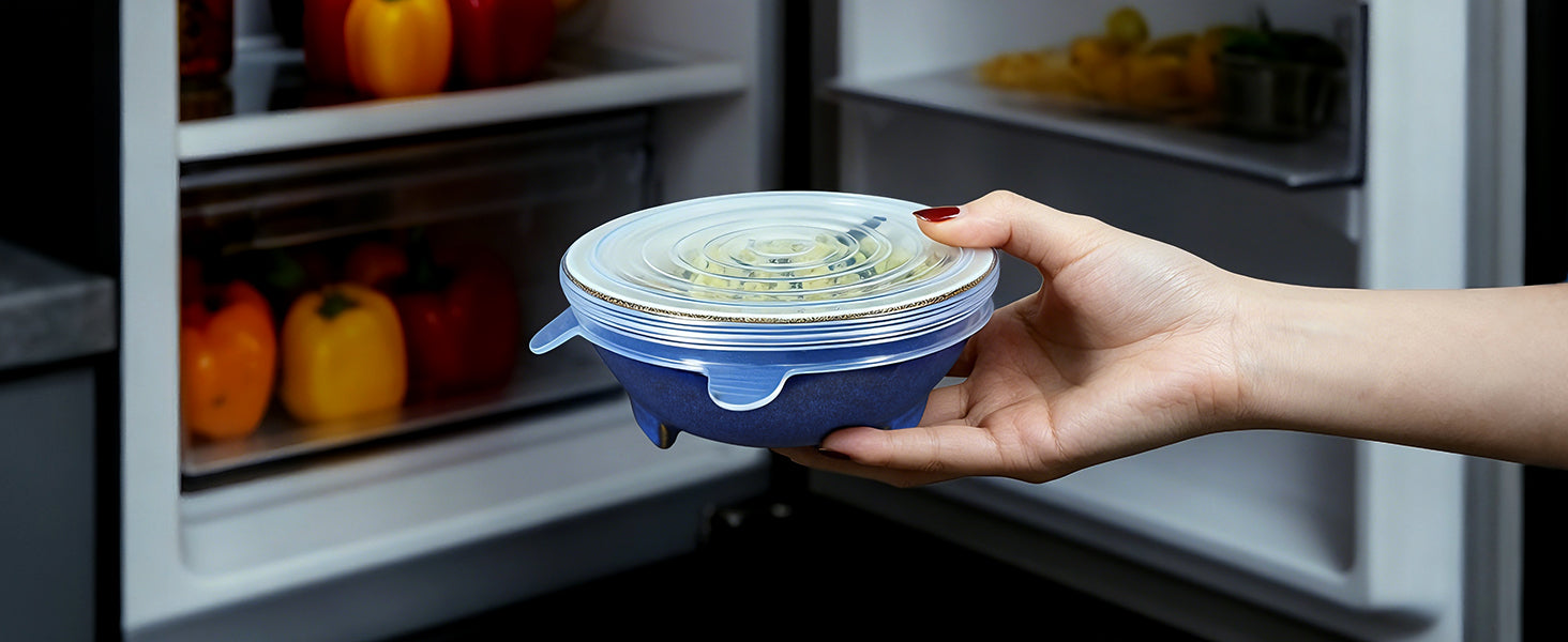 SYOKAMI 4-Piece Ceramic Prep Bowls with Lids & Pestle: Cover the bowl between preparations.